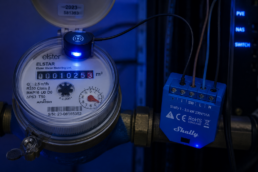 Industrial water meter with smart module