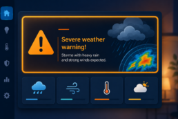 KNMI Weather warning Card
