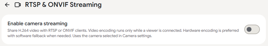 Kiosk Satellite - camera settings